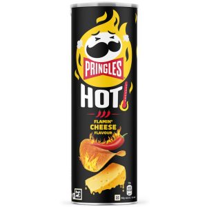 Pringles Heißflamin, Käsegeschmack, Kartoffelchips belgium (Fase von 12) – 165g