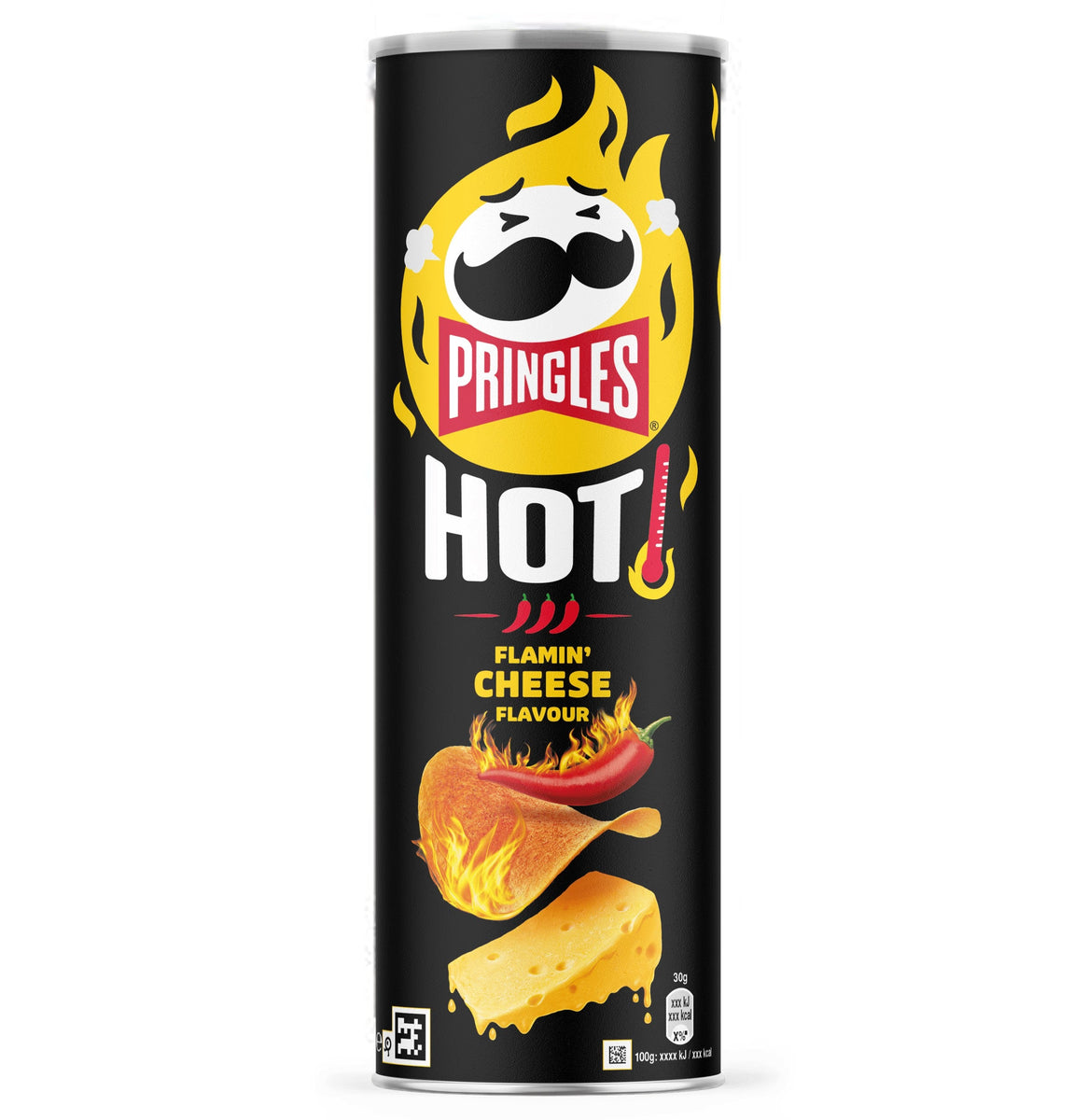 Pringles Hot Flamin' Käse Geschmack Kartoffelchips 165g BELGIEN (Fall von 12)