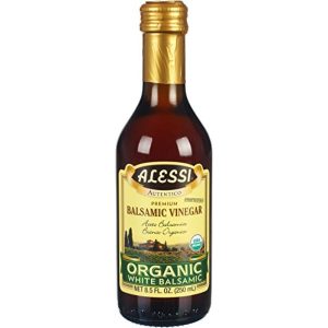 Alessi Organischer weißer Balsamico-Essig, 8,5 oz – Packung mit 6