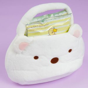 Sumikko Gurashi Plüschtasche mit Snacks – Shirokuma