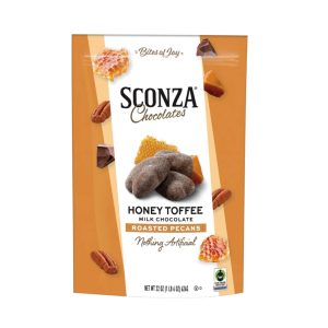 Sconza Honig Toffee geröstet Pekannüsse