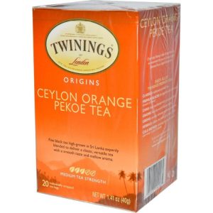 Twinings Ceylon Tee, 20 Säcke, Packung mit 6