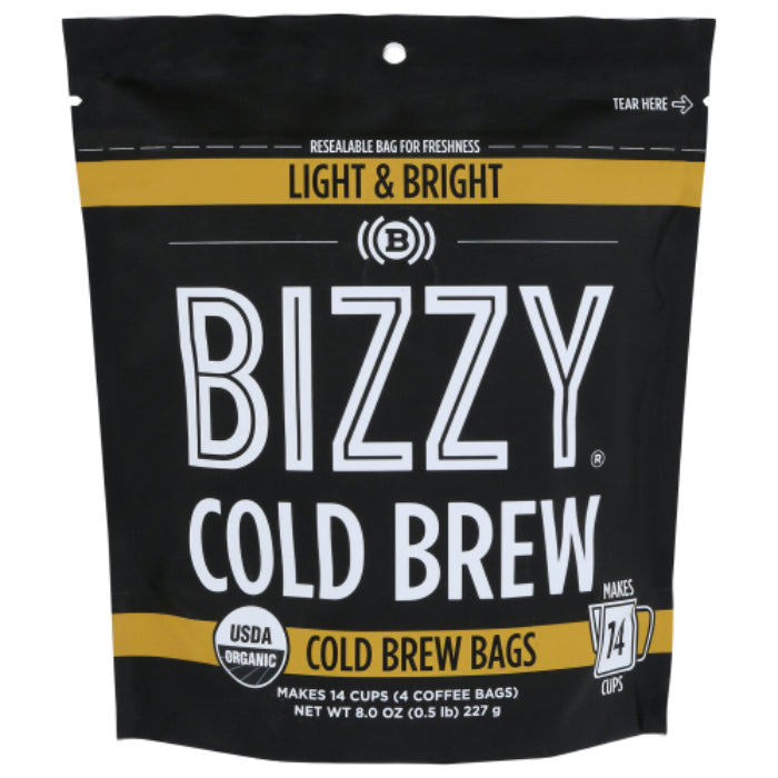 Bizzy Kaffee – Bio hell & Bright, 8 oz (Packung mit 6)