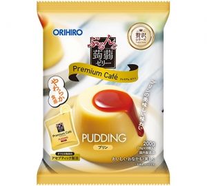 Orihiro, Purunto Konnyaku Jelly, Premium, Custard Pudding Geschmack Konjac Jelly, 20g x 10 Stück