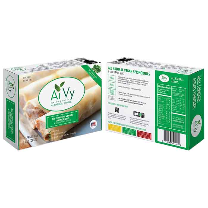 Ai Vy – Vegane Springrolls, 9oz – Mehrere Geschmacksrichtungen – Packung mit 10