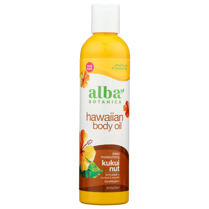 Alba Botanica – Massageöl Kukui Nut, 8.5 Oz – Packung mit 1 Stück