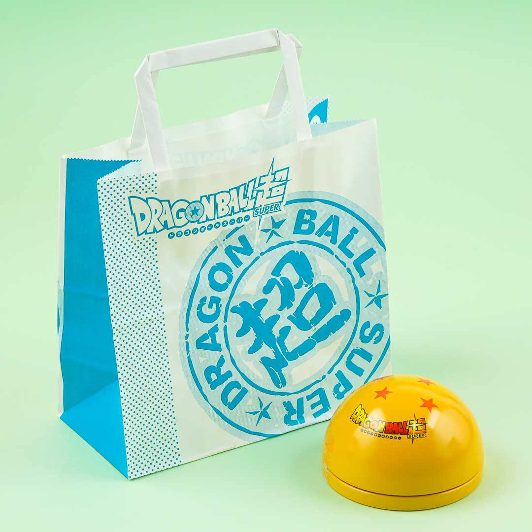 Dragon Ball Super Dome Schokoladendose mit Geschenktüte