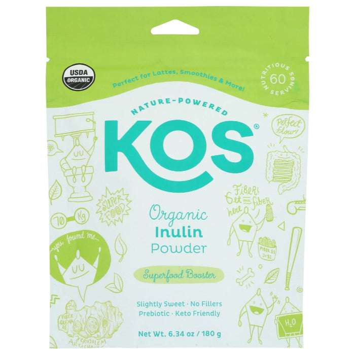 Kos – Bio Superfood Inulin 3G Pulver, 6,3 Oz – Packung mit 1 Stück