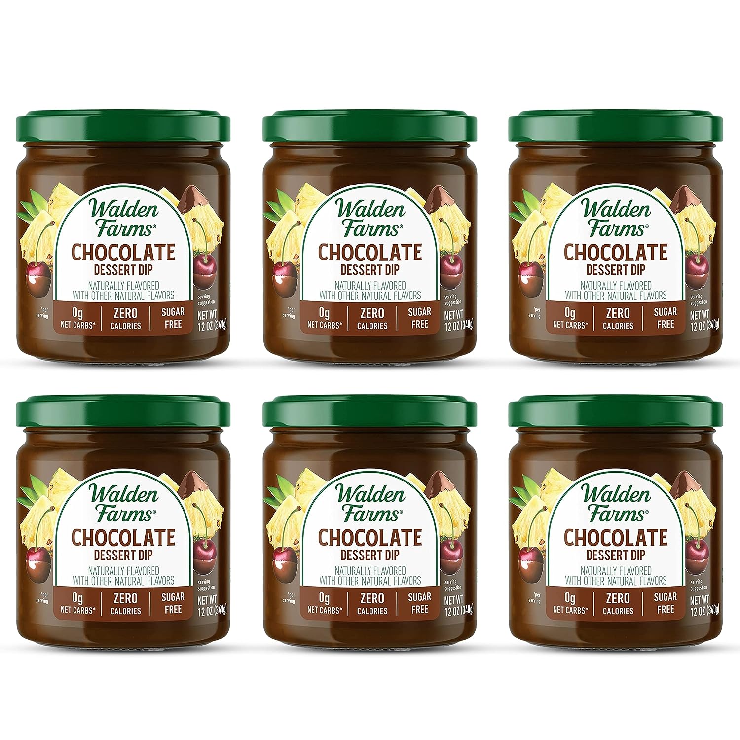 Walden Farms Dip Cf Choc 12 Oz – Packung mit 6