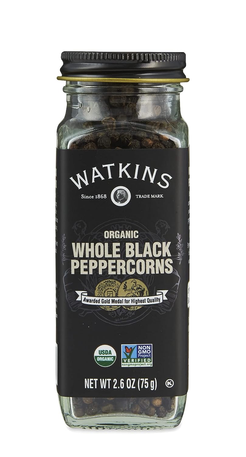 Watkins Peppercorn Schwarz ganz Org 2.6 Oz – Packung mit 3 Stück