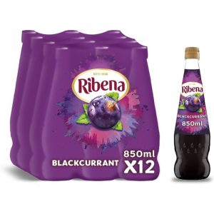 Ribena – schwarze Johannisbeerkonzentrat, 850 ml Packung mit 12