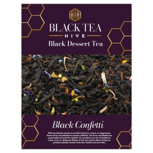 schwarzer Konfetti-Tee (loose Blatt) – 6 Beutel x – 2oz