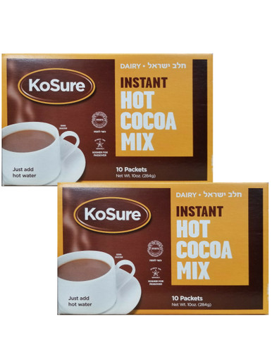 KoSure Instant Trinkschokolade Kakao Mischung, 10 Packungen (2 Stück)