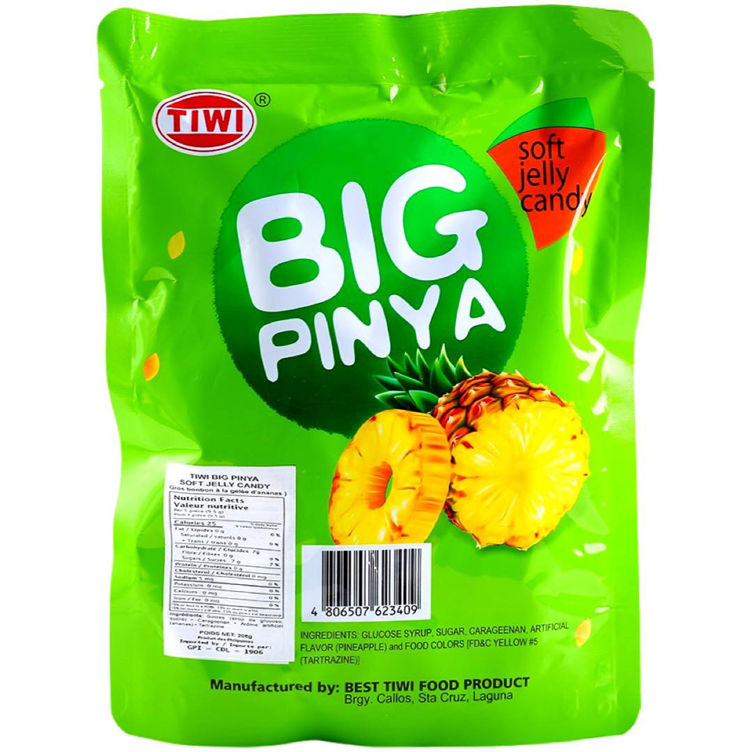 Tiwi – weich Jelly Süßigkeiten – groß Pinya – 20 Stück – 208 G