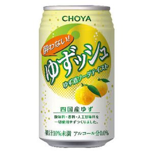 Choya, “Yuzusshu” Non-alcohol, Alcohol Free Yuzu Soda Taste Sparking Trinken, – 350ml