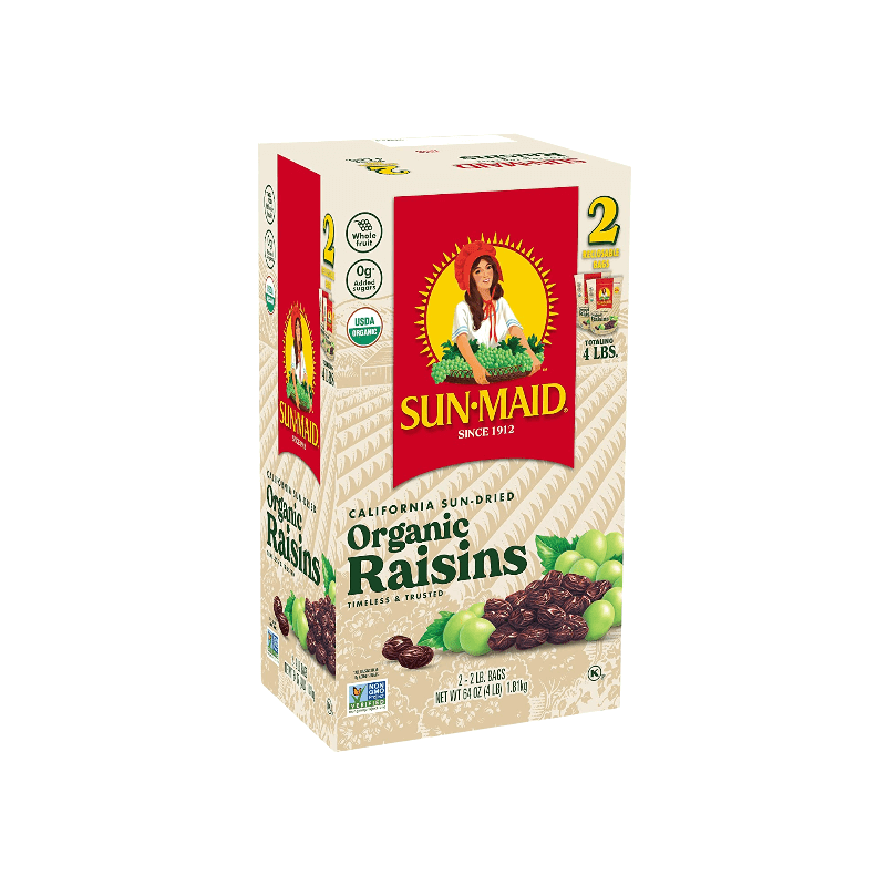 SUN-MAID Kalifornische sonnengetrocknete organische Rosinen