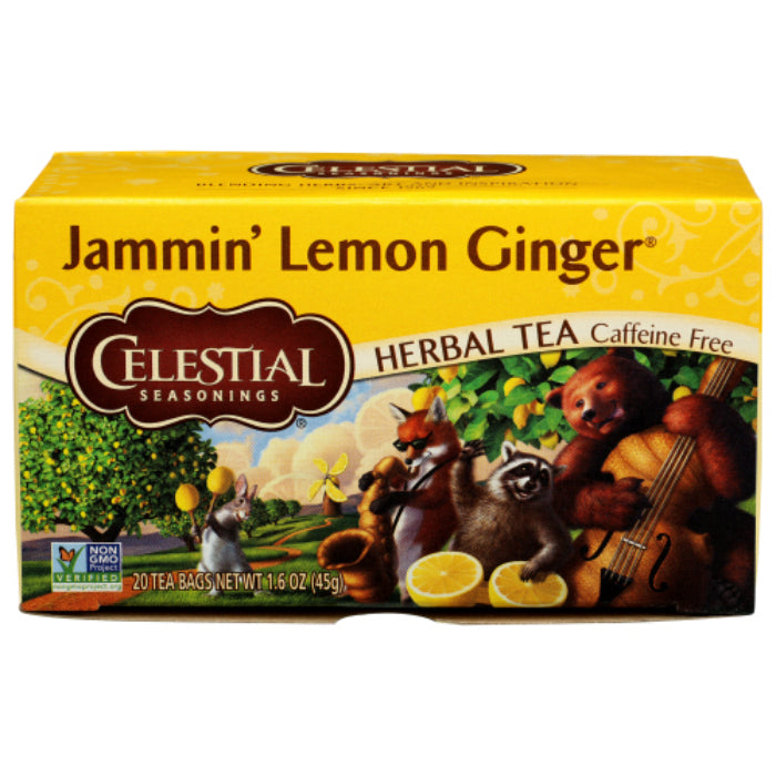 Celestial Seasonings Kräutertee Jammin 'Zitrone Ingwer, 20 Beutel – Packung