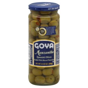 Goya Manzanilla-Oliven gefüllt mit gehackten Pimientos, 9,5 Unzen