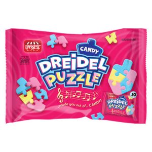 Dreidel Puzzle Hanukkah Süßigkeiten, einzeln verpackt, 10 Zähler