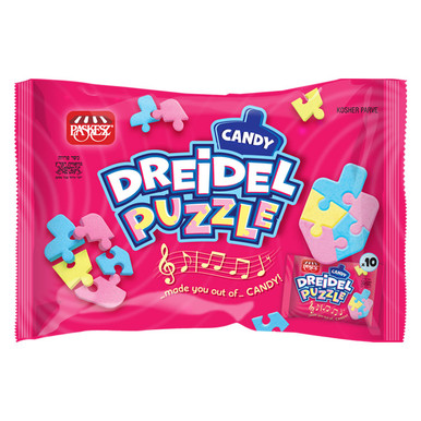 Dreidel Puzzle Hanukkah Süßigkeiten, einzeln verpackt, 10 Stück