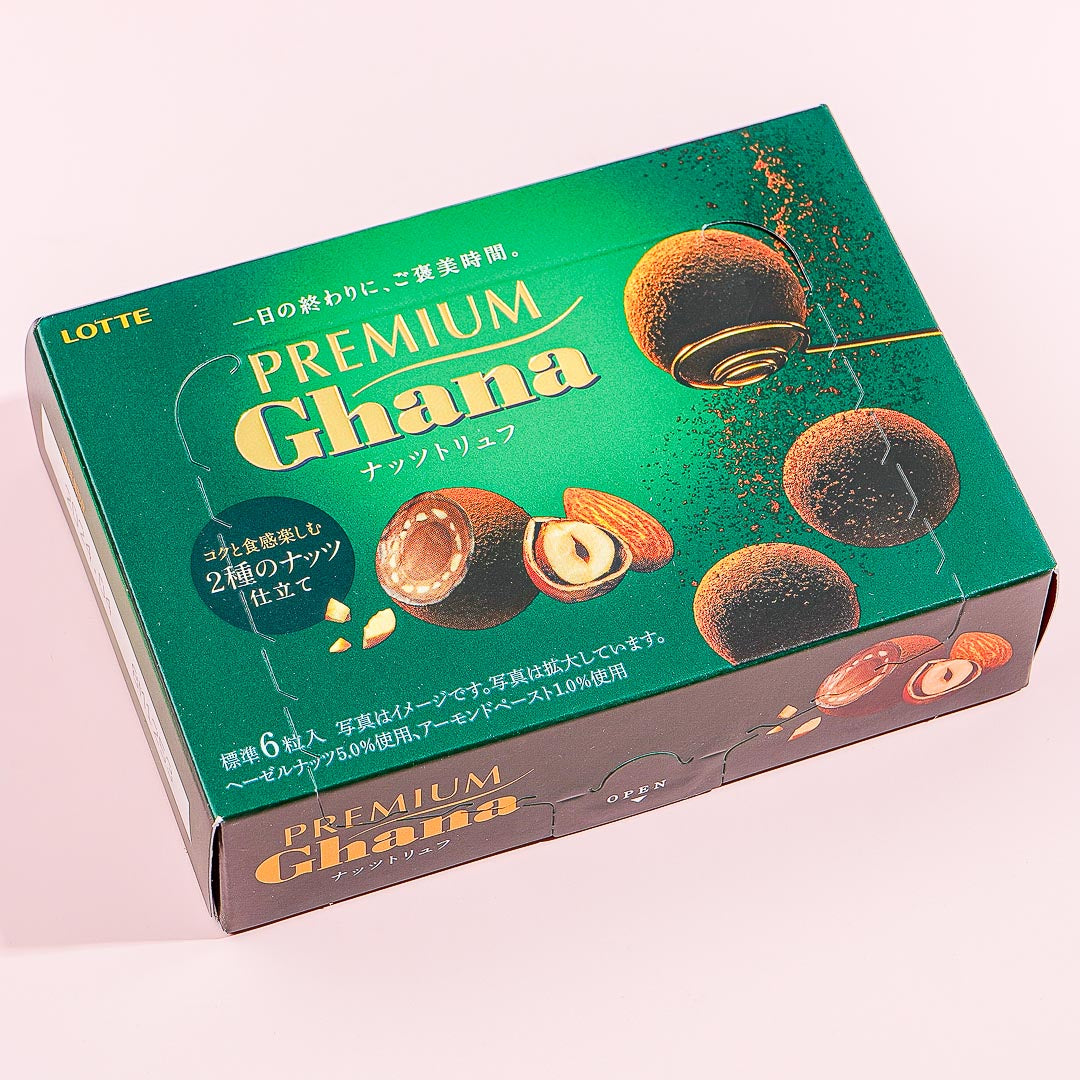 Lotte Premium Ghana Schokoladentrüffel – Nüsse