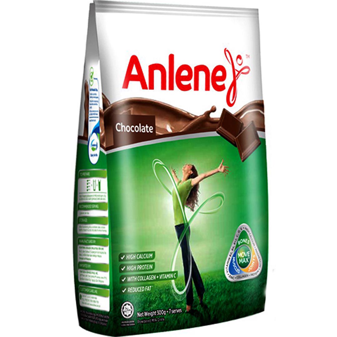 Anlene Fettarmes Schokoladenmilchpulver für Erwachsene – 300 G