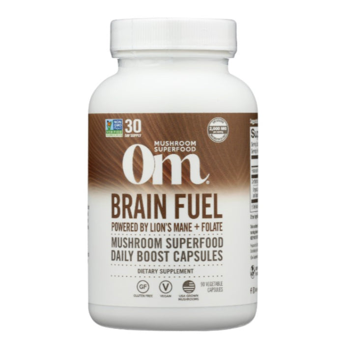 Om Mushrooms Brain Fuel Capsules 90 Kapseln – Packung mit 1