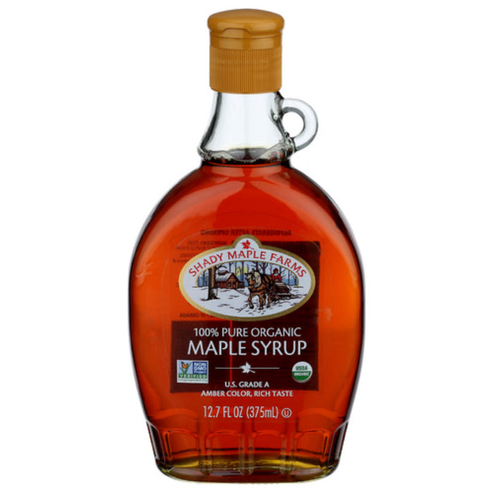 Shady Maple Farm Sirup Amber Rich Geschmack Org 8 Oz – Packung mit 1