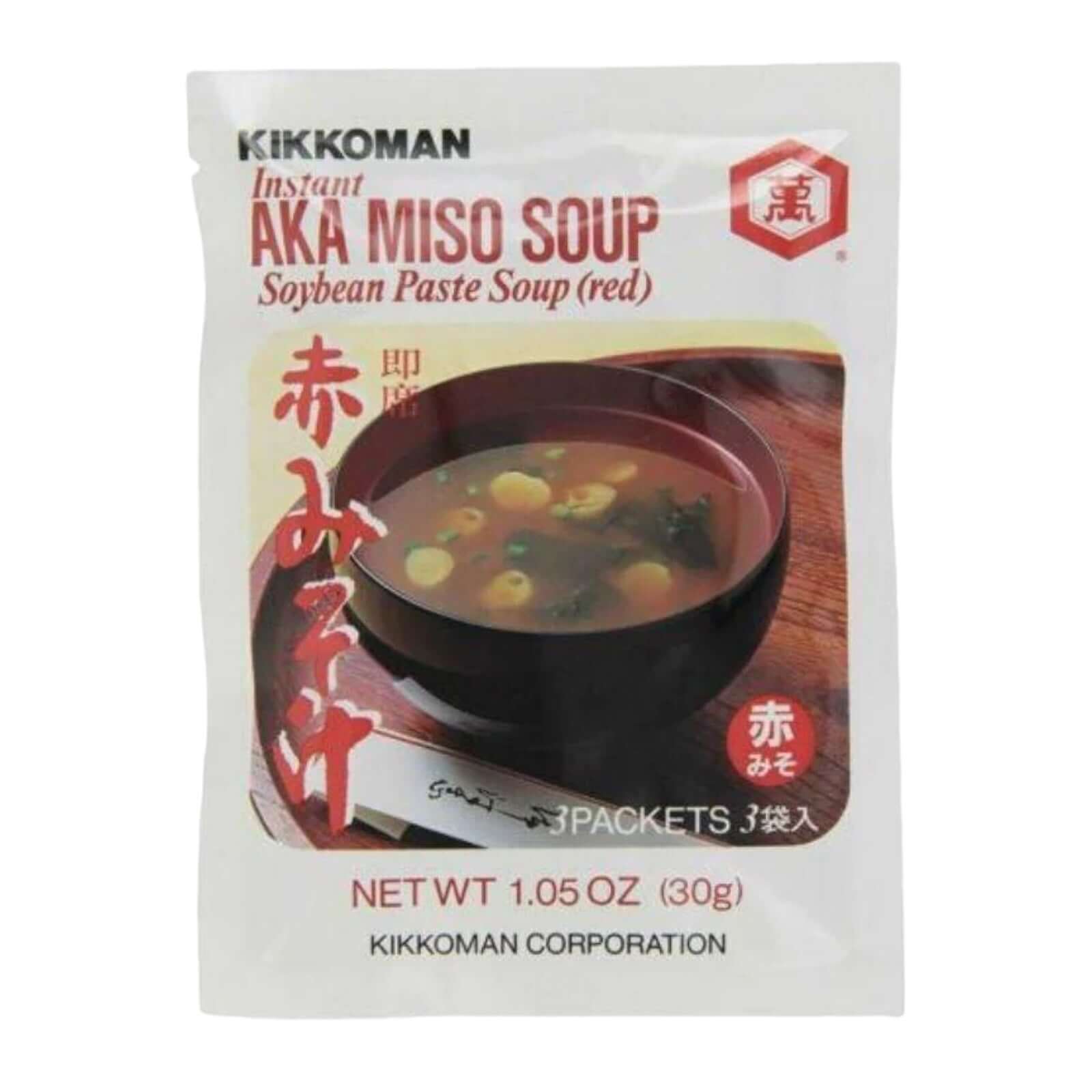 Kikkoman Instant Aka Miso Suppe rot