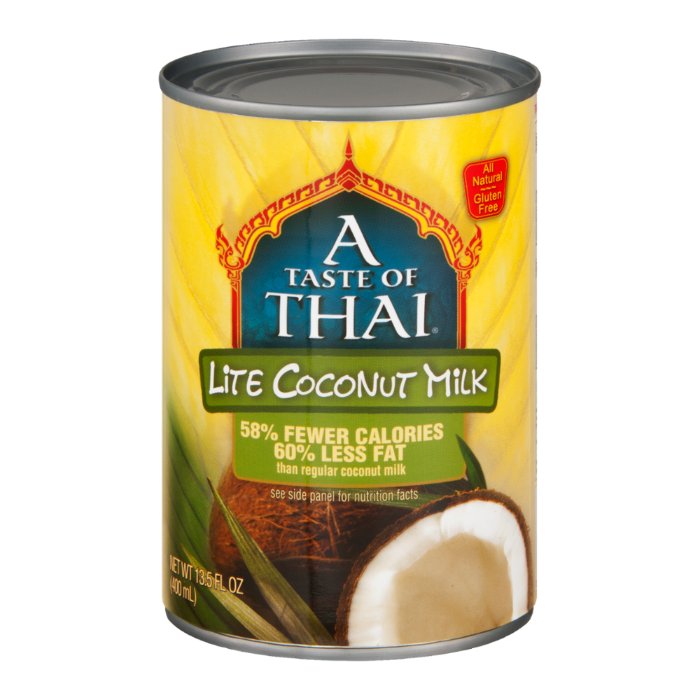 Geschmack der thailändischen Kokosmilch Lite Gf 13.5 Fo – Packung mit 12