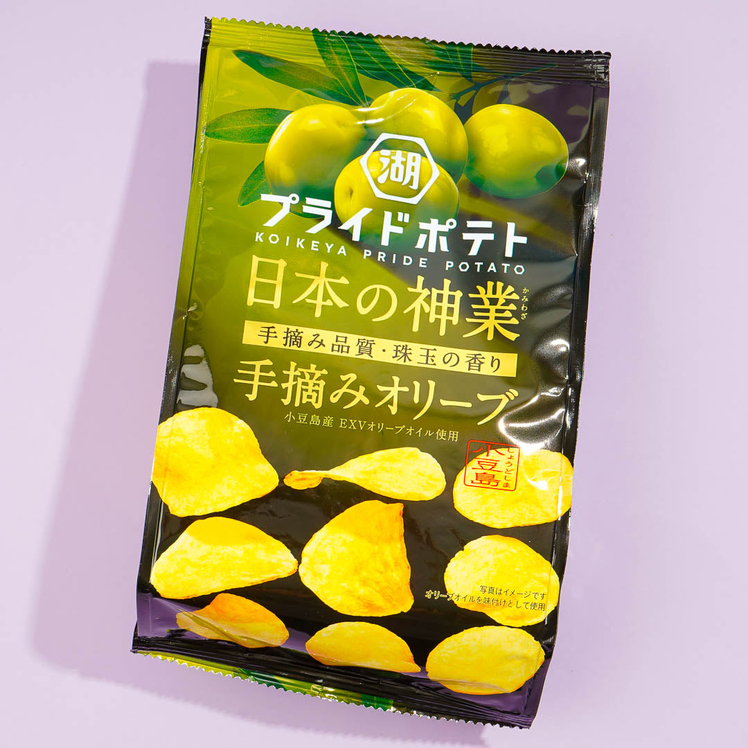 Koikeya Pride Kartoffelchips – Japanisches Wunder handverlesene Oliven