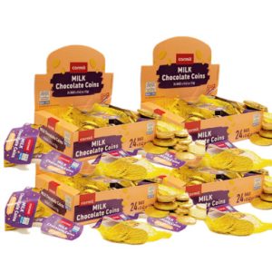 Hanukkah Gelt Milchschokolademünzen, Bulk Chanuka-Münze, 96 Beutel