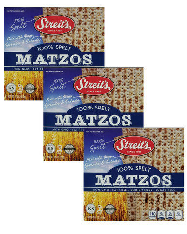 Streit's 100% Weißer Dinkel Matzos, 11 oz (Packung mit 3)