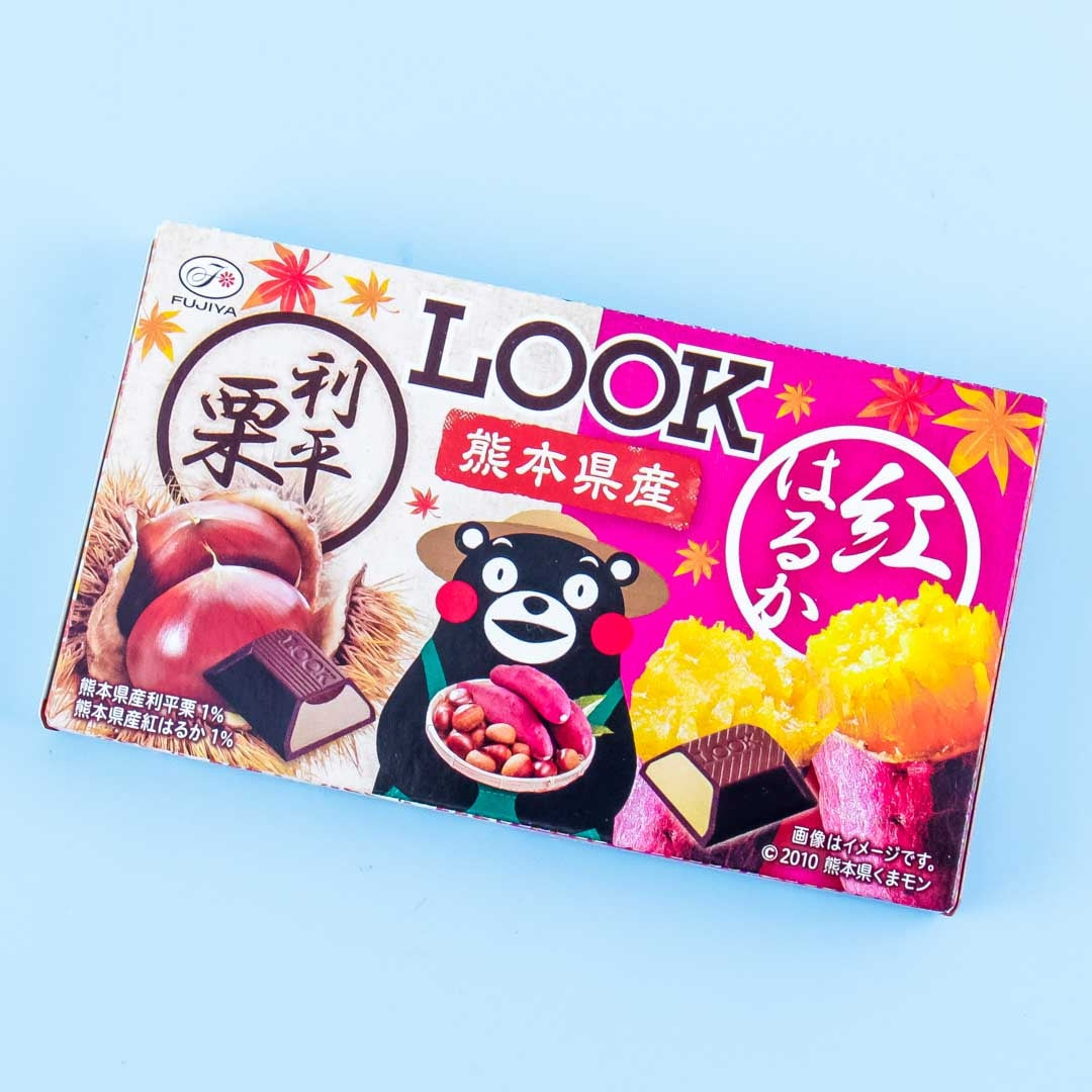 Look Kumamon Schokolade – Kastanien & Süßkartoffeln
