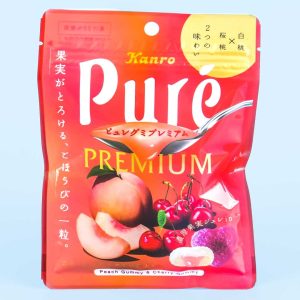 reiner Premium-Gummi – weißer Pfirsich & Kirsche