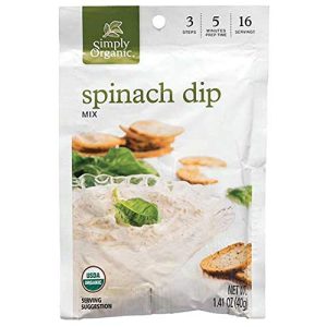 Simply Organic Spinat Dip Mix: gesunder Snack