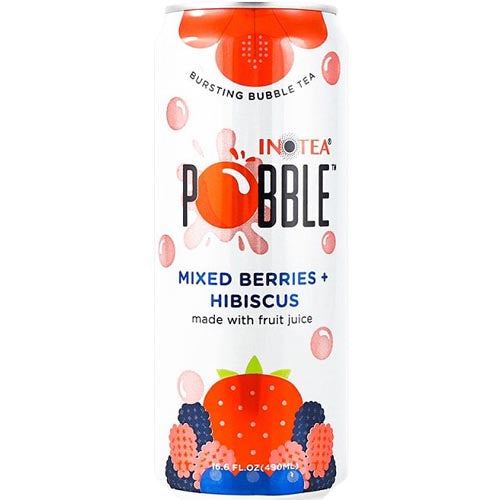 Imoeta – Pobble – Gemischte Beeren + Hibiskus – Bubble Tee platzen – Hergestellt mit Fruchtsaft – 490 ML