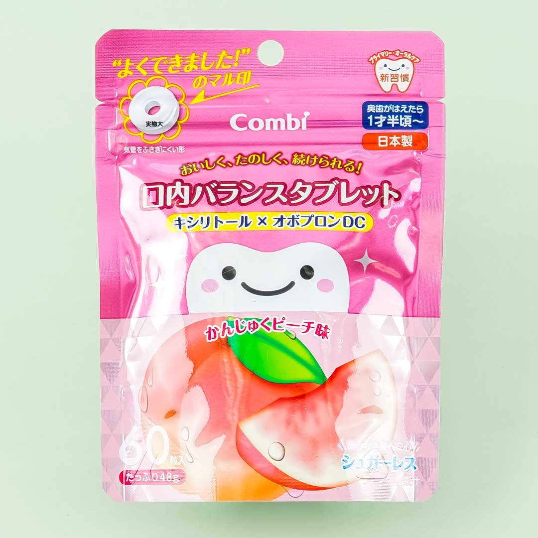 Combi Teteo Oral Balance Tablet Süßigkeiten – Pfirsich