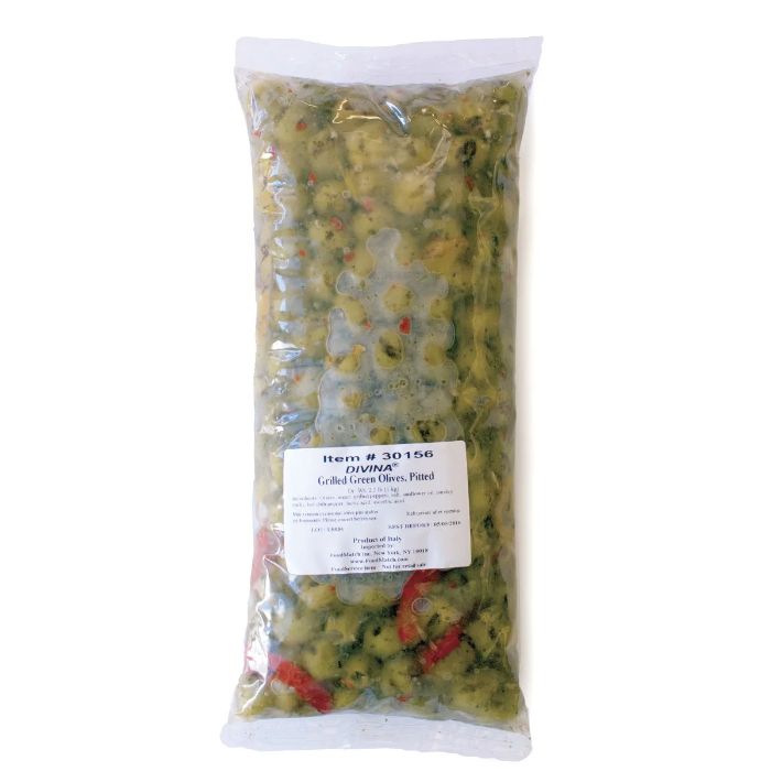 Divina Oliven Mischung Pitted Grilled, 2,2 Lb (Packung mit 4)