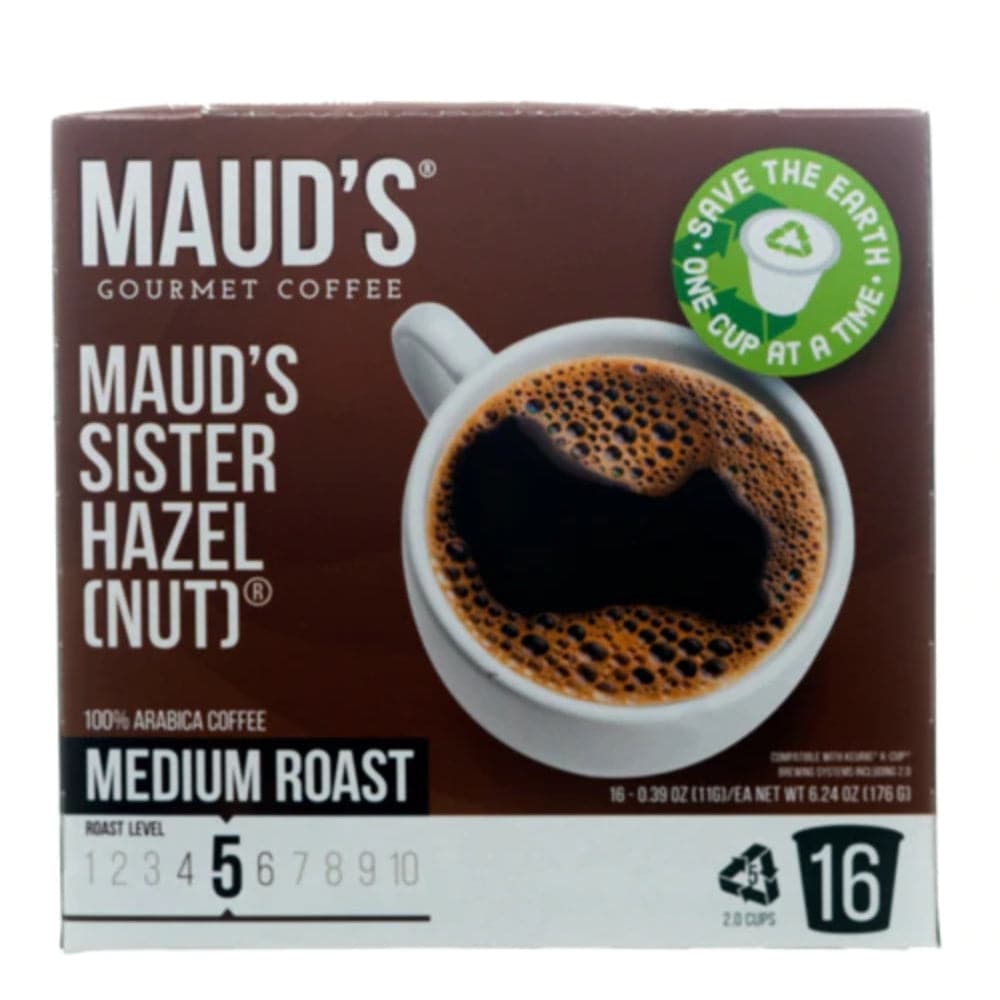 Maud's – Kaffee Sister Hazel Nuss Kaffeepads mittel Roast, 6,24 oz
