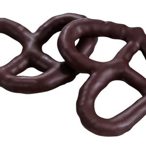 Sugarfree Asher’s dunkle Schokolade bedeckt Brezeln