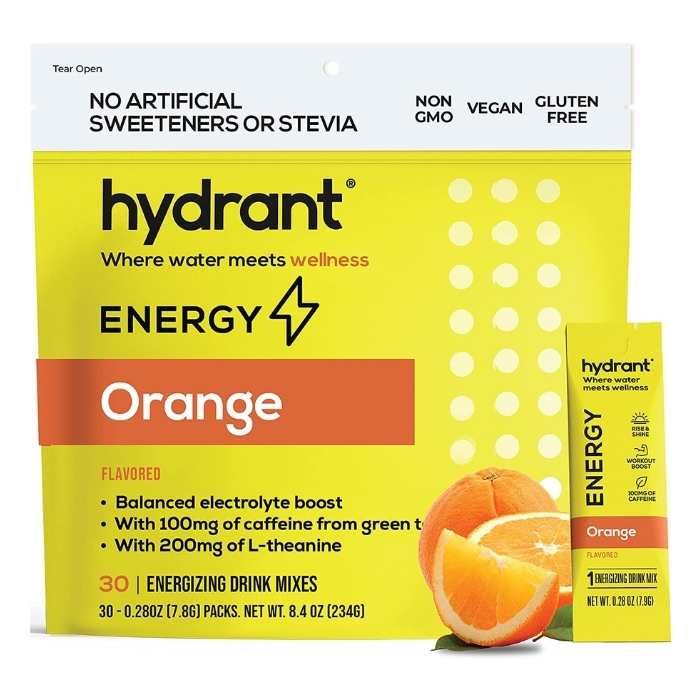 Hydrant – Energy Orange Hydration Mischung, 30 Beutel