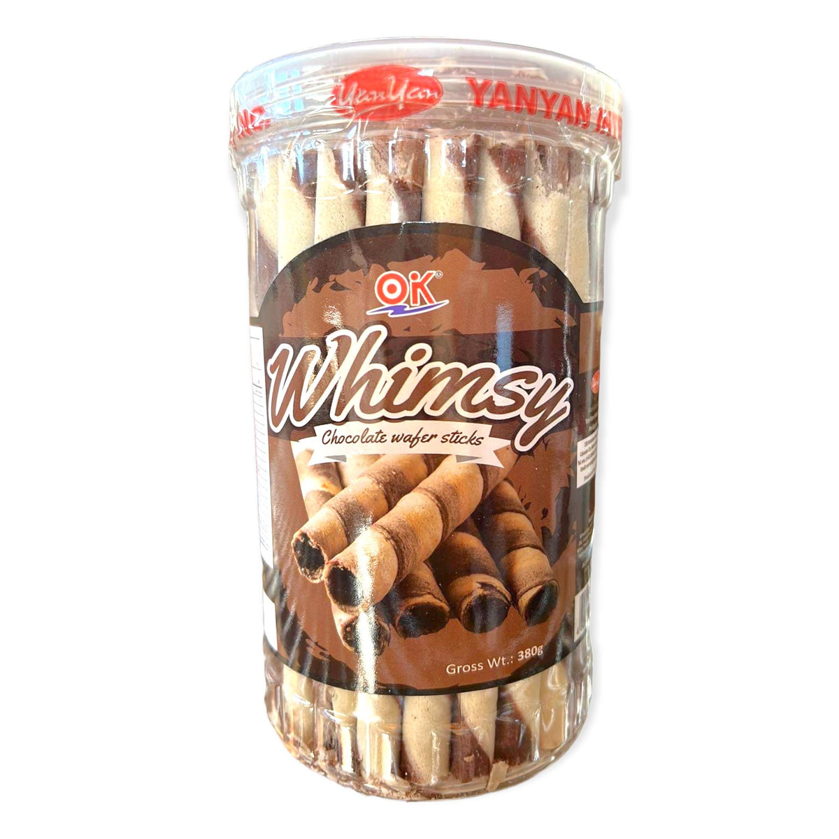 OK – Whimsy Schokoladen-Wafersticks – 380 g