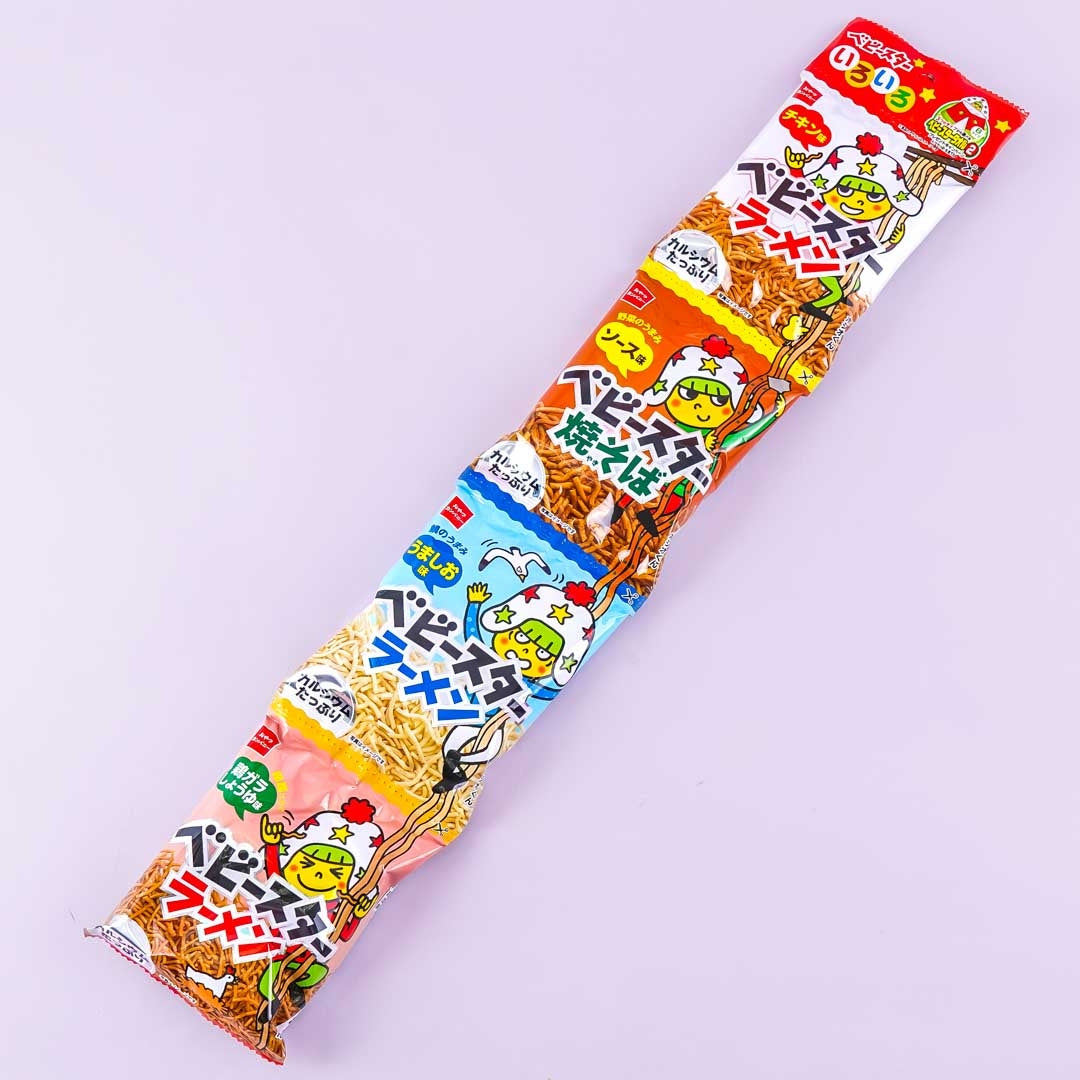 Baby Star Mixed Geschmack Noodle Snacks – 4 Stück