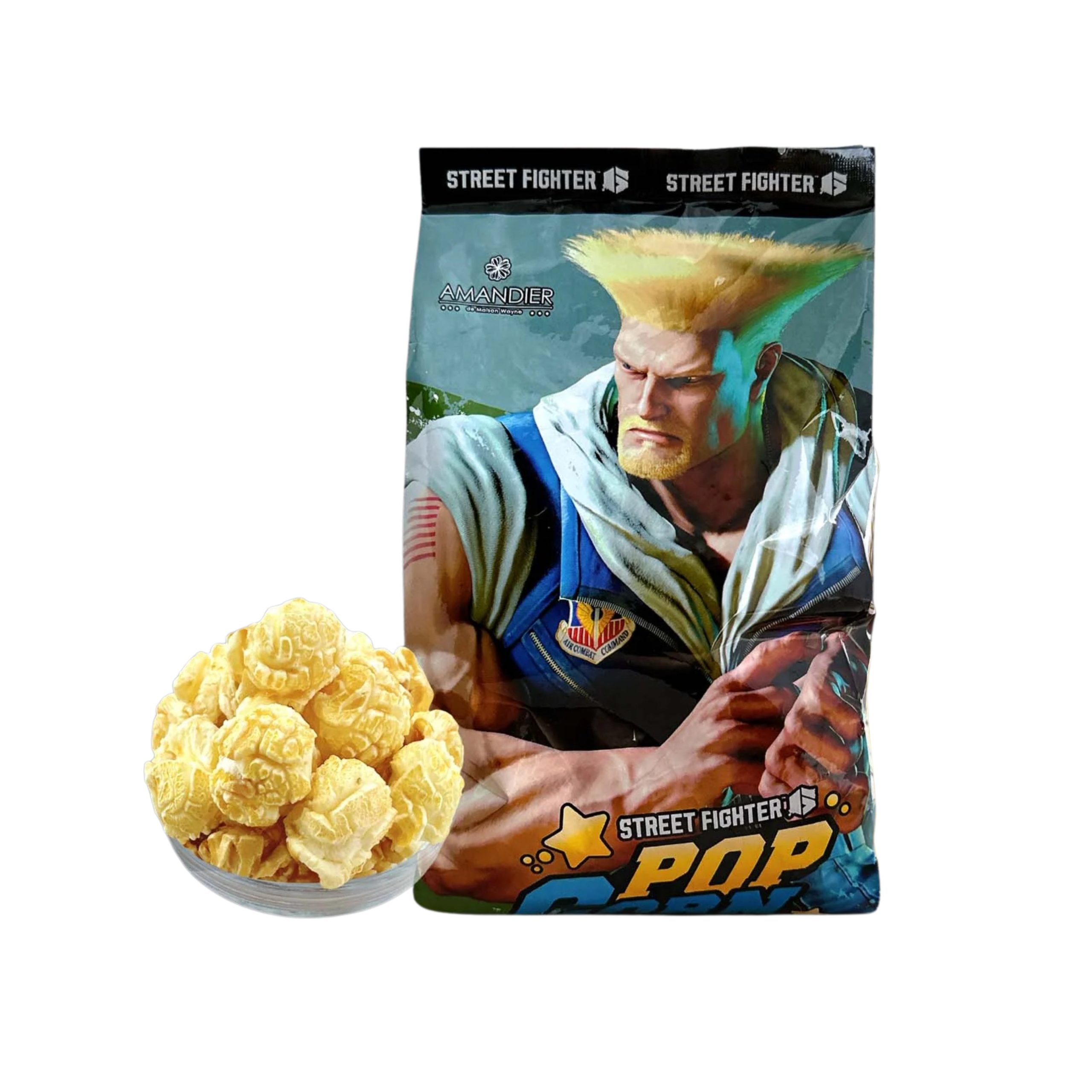 Guile Street Fighter Popcorn Salzige Creme Geschmack (Taiwan)
