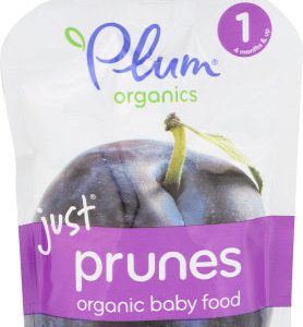 Plum Organics Babypüree nur Fruchtpflaume Bio 3,5 Unzen – Packung mit 6
