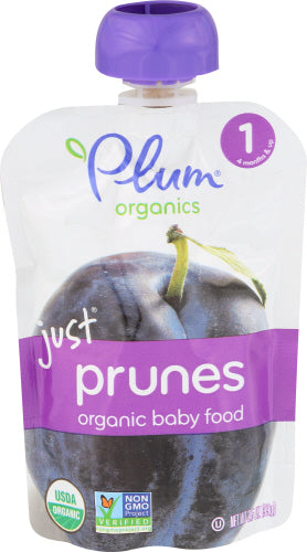 Pflaume Organics Baby Püree nur Obst Prune Bio 3,5 Oz – Packung mit 6