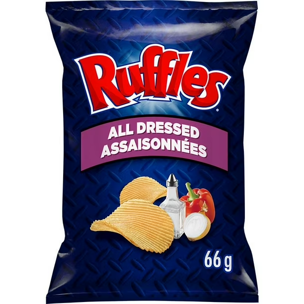 Ruffles Alle gekleidet – 66g Kanada (Fall von 12)