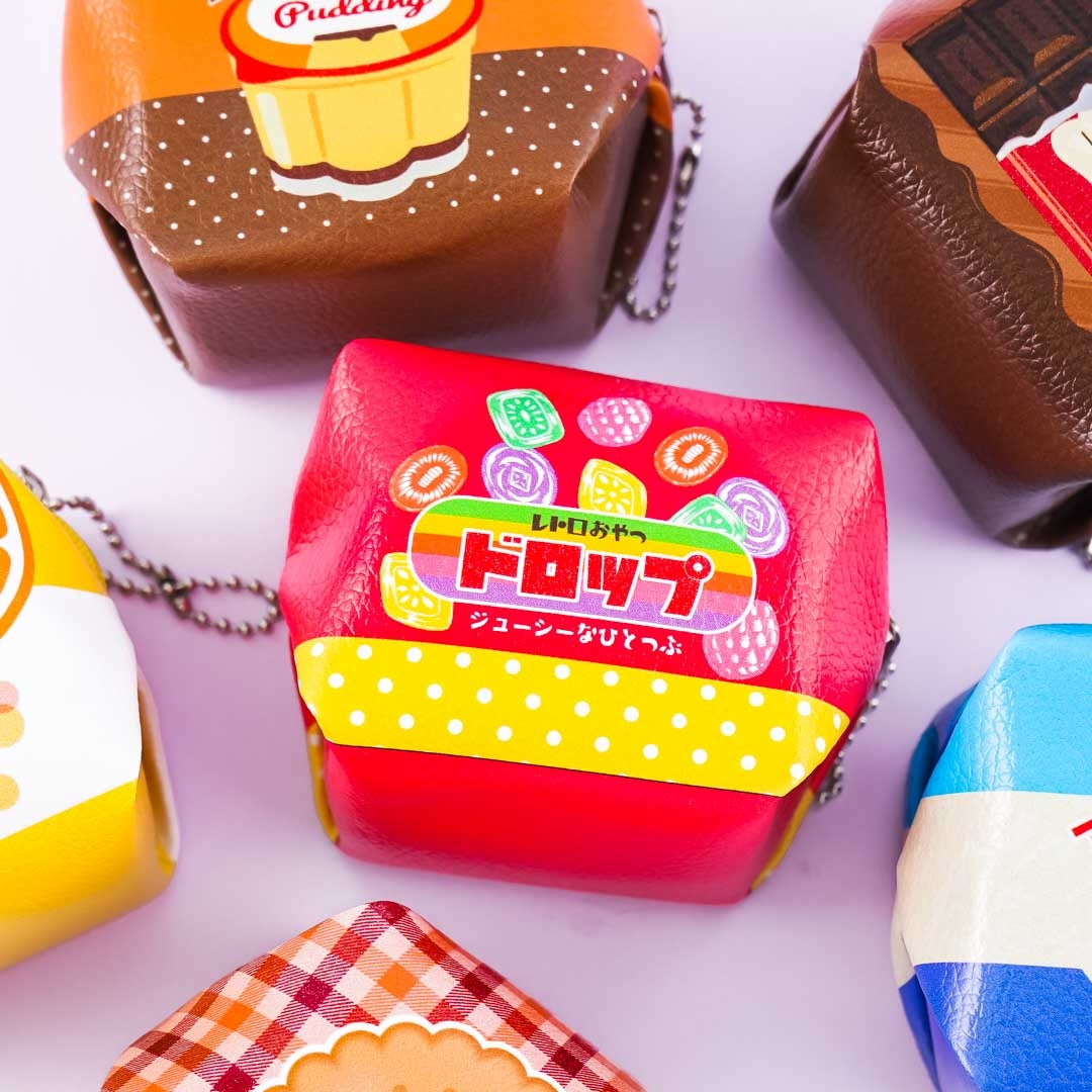 Klassische Süßigkeiten & Snack Cube Geldbörse