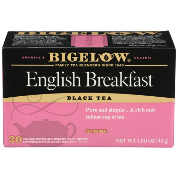 Bigelow Englischer Frühstückstee, 20 Beutel, 1,18 oz – 6er Packung